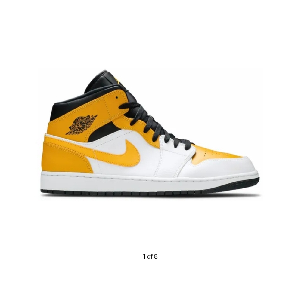 2021 Air Jordan 1 Mid 'University Gold' Mens size 11.5